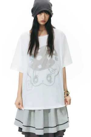 Starwii Printed Oversized Blouse
