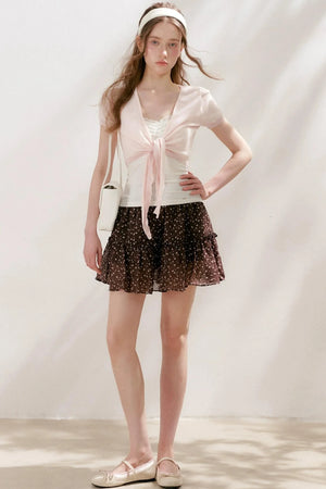 Staycation Floral Ruffle Skirt
