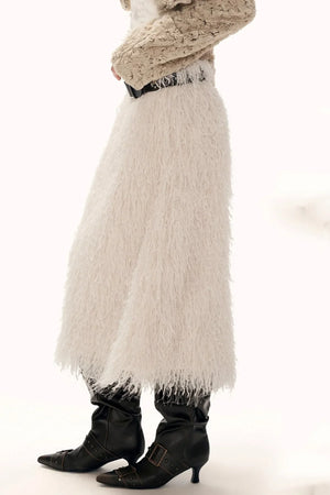 Stereo Tassel Feather Skirt