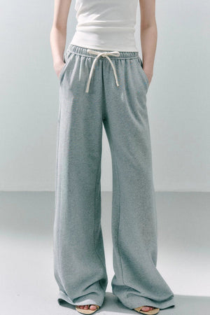 Straight Leg Cotton Sweatpants