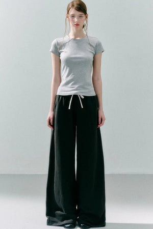 Straight Leg Cotton Sweatpants