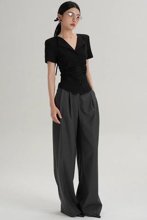 Straight-Leg Trousers