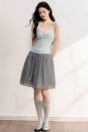 Strawberry Bow A-Line Skirt