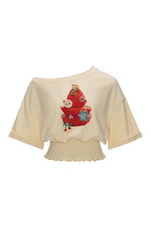 Strawberry Print Short Sleeve Top