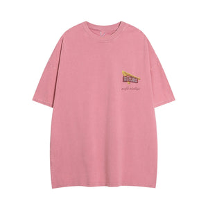 Street Landscape Print Short Sleeve T-Shirt