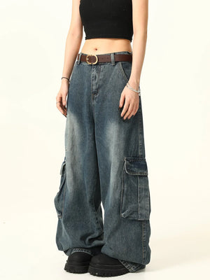 Street Multi Pocket Cargo Jeans
