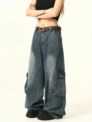 Street Multi Pocket Cargo Jeans