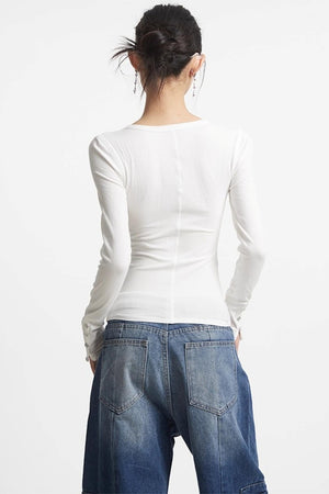 Stretch U-Neck Shirt