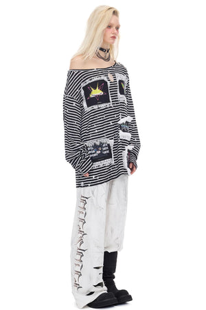 Stripe Frog Tee