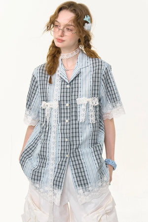 Stripe Lace Shirt