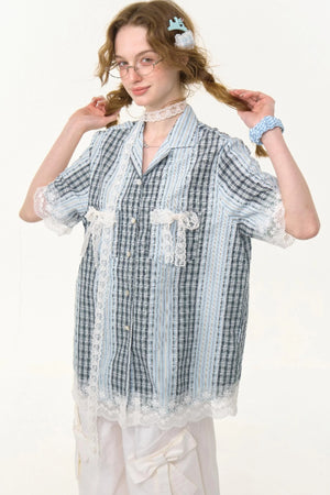 Stripe Lace Shirt