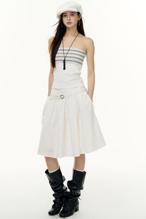 Striped Bandeau Skirt Set-Up
