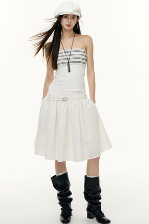 Striped Bandeau Skirt Set-Up