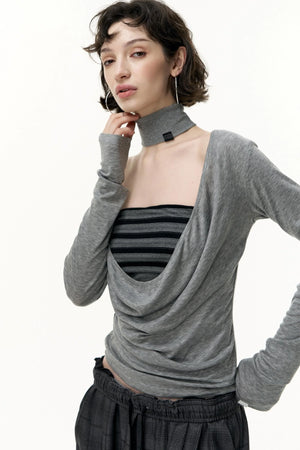 Striped Bandeau Skirt Set-Up