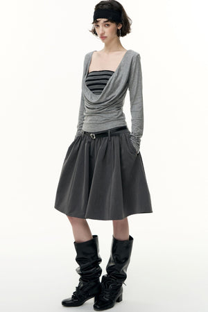 Striped Bandeau Skirt Set-Up