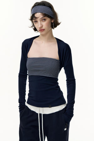Striped Bandeau Skirt Set-Up