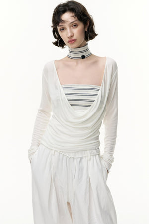Striped Bandeau Skirt Set-Up