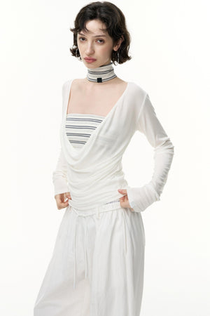 Striped Bandeau Skirt Set-Up