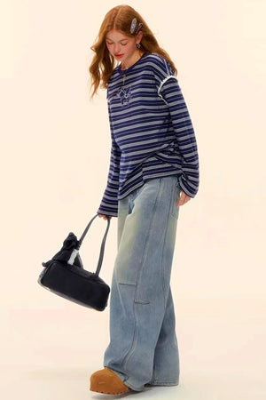 Striped Color-Block Pegasus Top