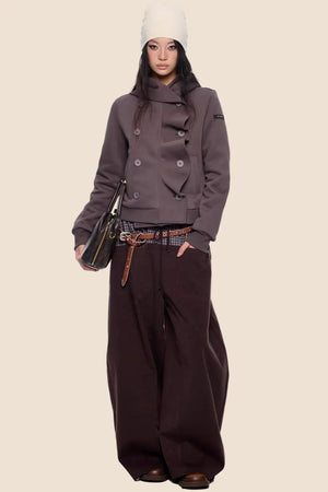 Striped Deconstructed Hooded Top