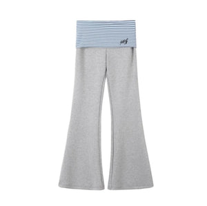Striped Flared Pants Set-Up