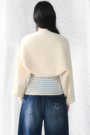 Striped Knit Cardigan Set