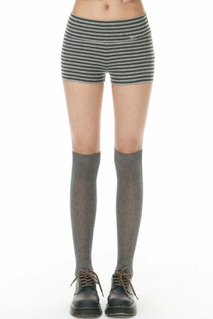 Striped Knit Safety Shorts