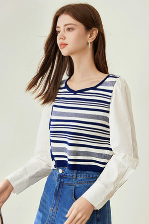 Striped Knit Sweater