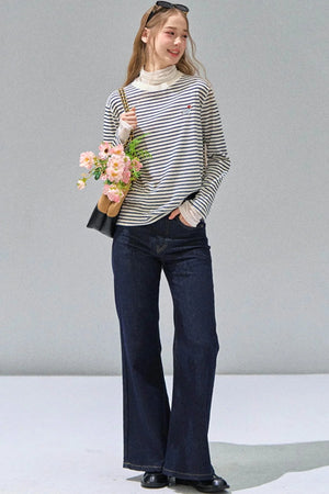 Striped Knitted Base Layer T-Shirt