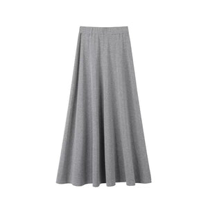 Striped Knitted Cardigan Skirt Set-Up