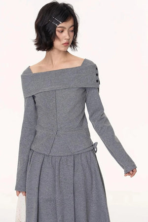 Striped Long Sleeve Top Set-Up