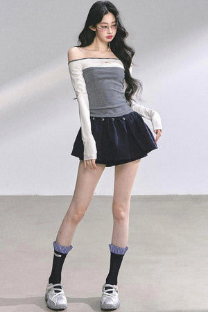 Striped Long-Sleeved Top