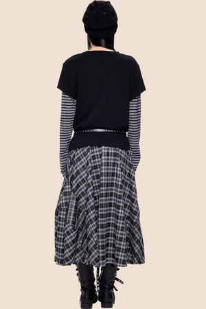 Striped Patchwork Retro Top