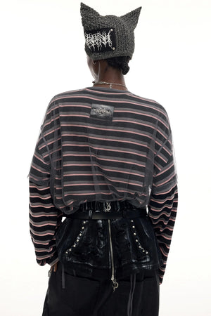 Striped Two Piece T-Shirt Set