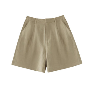 Structured Suit V-Neck Vest Shorts Set-Up