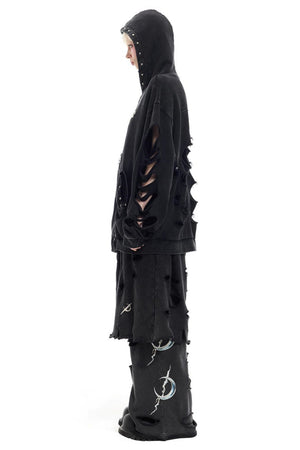 Studded Hole Hoodie