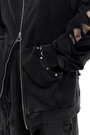 Studded Hole Hoodie