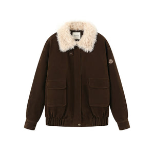 Suede Vintage Biker Jacket