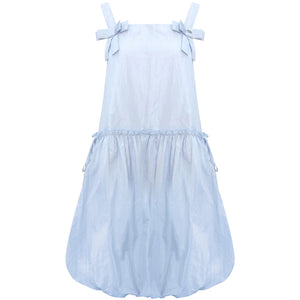 Summer Blue Bow-Tie Dress