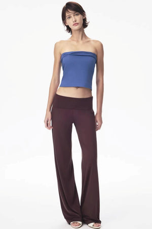 Summer Blue Two-Tone Tube Top