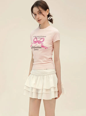 Summer Bow Print T-Shirt