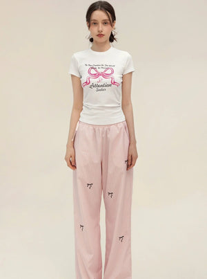 Summer Bow Print T-Shirt