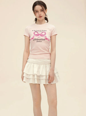 Summer Bow Print T-Shirt
