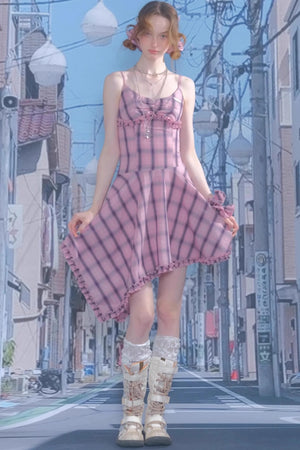 Summer Chic Plaid Dress