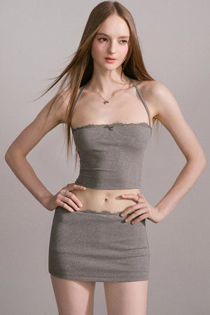 Summer Chic Two-Piece Halter Set-Up