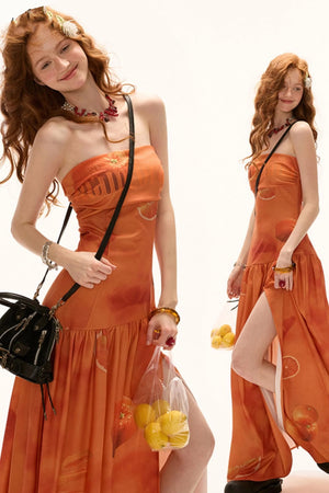 Summer Elegance Strapless Dress