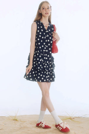 Summer Embroidered Plaid Dress