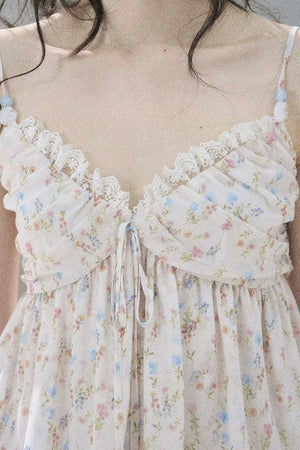 Summer Floral Lace Top