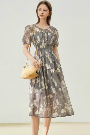 Summer Floral Tencel Dress