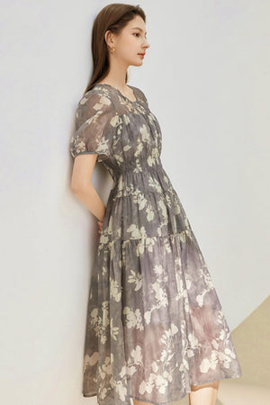 Summer Floral Tencel Dress